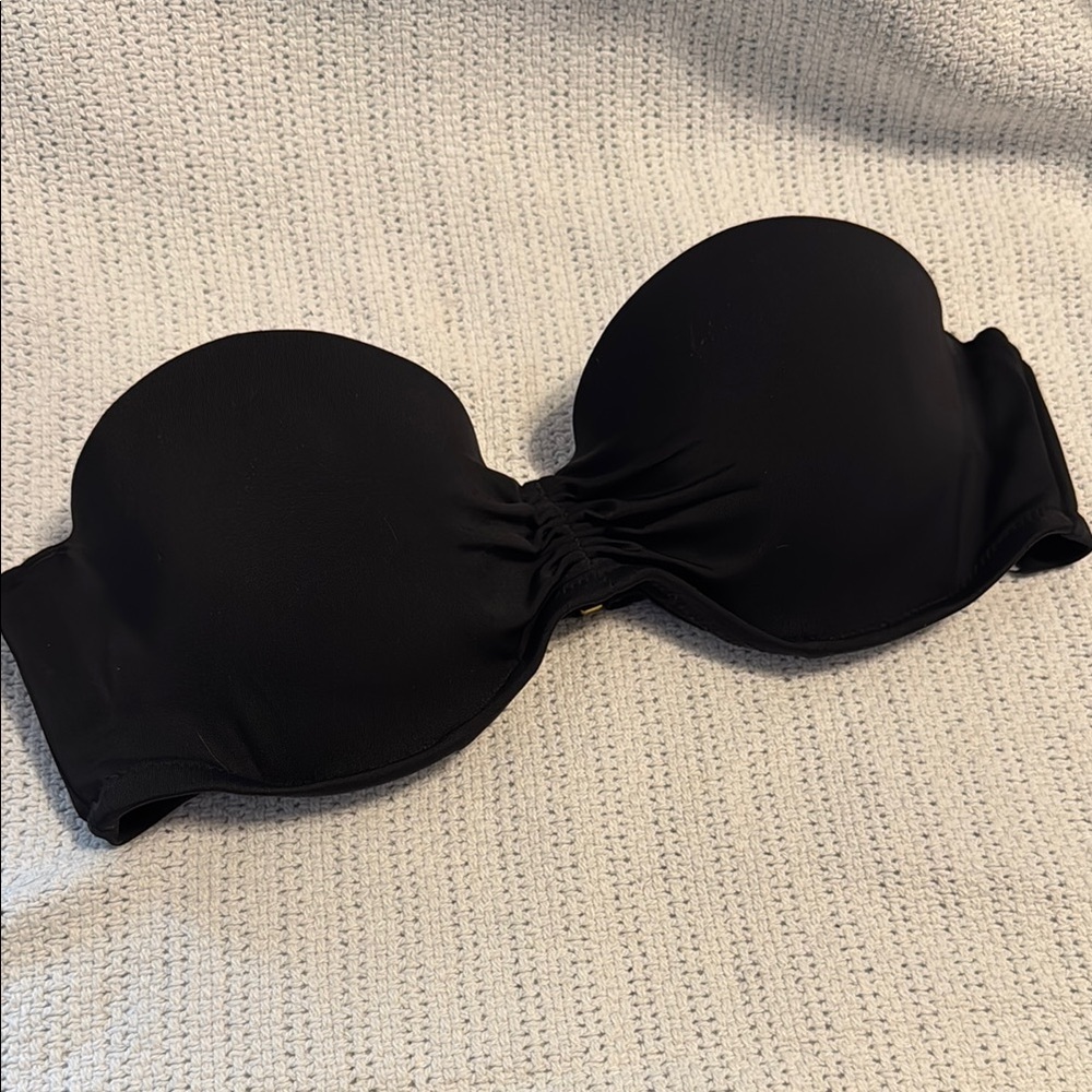 Victoria Secret Black Strapless Swim Top